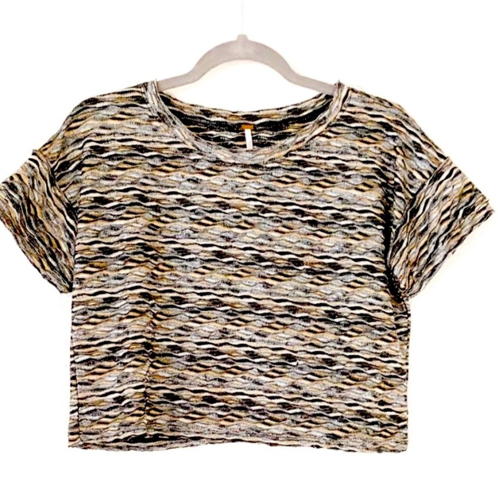 Free People Colorwave Cropped Top, XS
